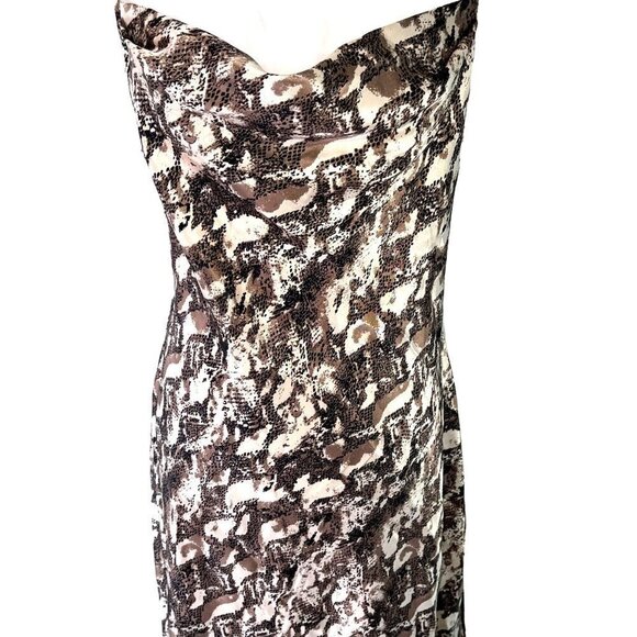 Expressions By California Dynasty Slip Nightgown Womens Size Medium Snake Print - Picture 10 of 12